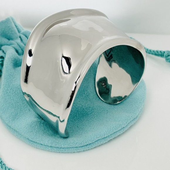 Tiffany & Co. Jewelry - 7" Tiffany & Co Left Bone Cuff Bracelet by Elsa Peretti in Sterling Silver